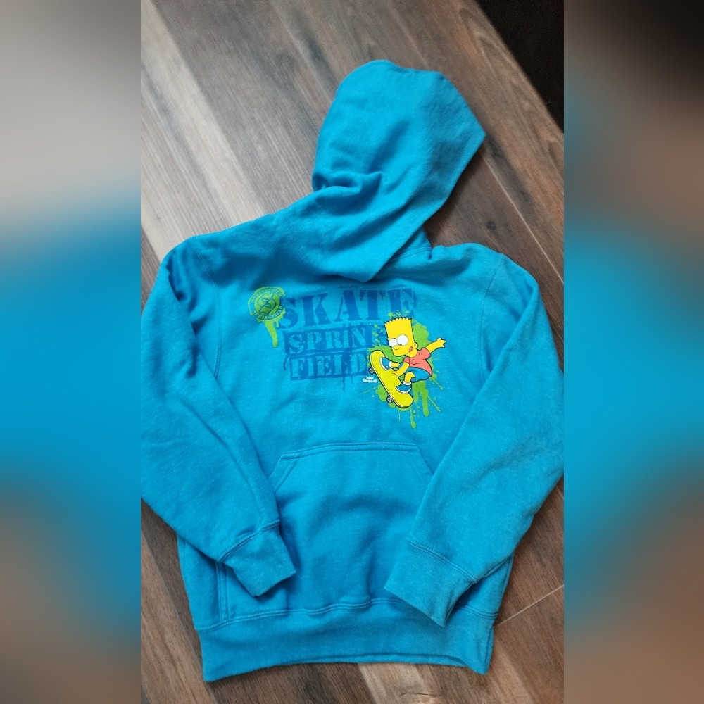 Bart Simpson Hoodie In Size Youth (10/12)